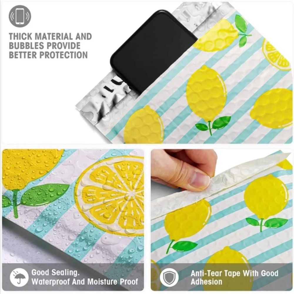 40pcs Set ~Includes 20 Assorted Bubble Poly Mailers & 20 “Thank You” Stickers 🆕
